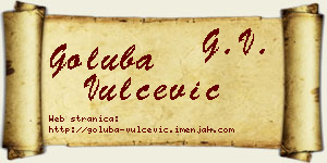 Goluba Vulčević vizit kartica